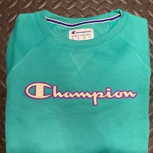 Champion turquoise crew neck brand new